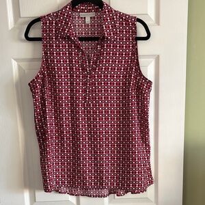 Dana Buchman red top L